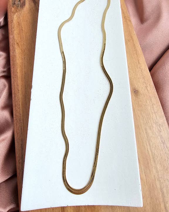 Luxe Gold Herringbone Chain