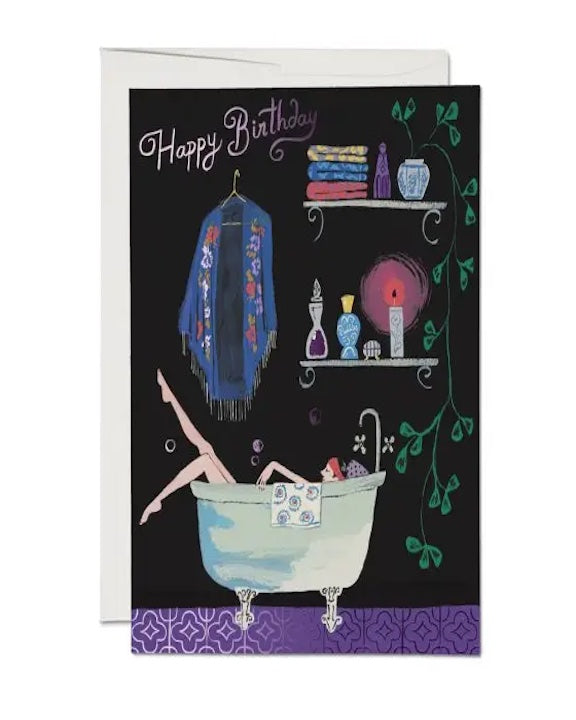 Bathtub Birthday Card
