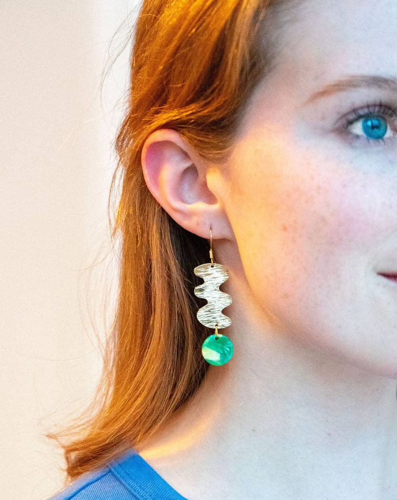 Hazel Earrings in Green