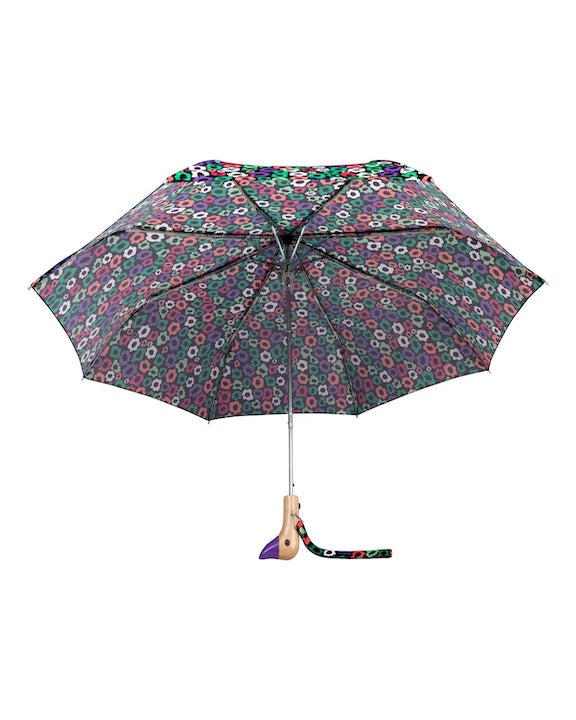 Compact Umbrella in Flower Maze