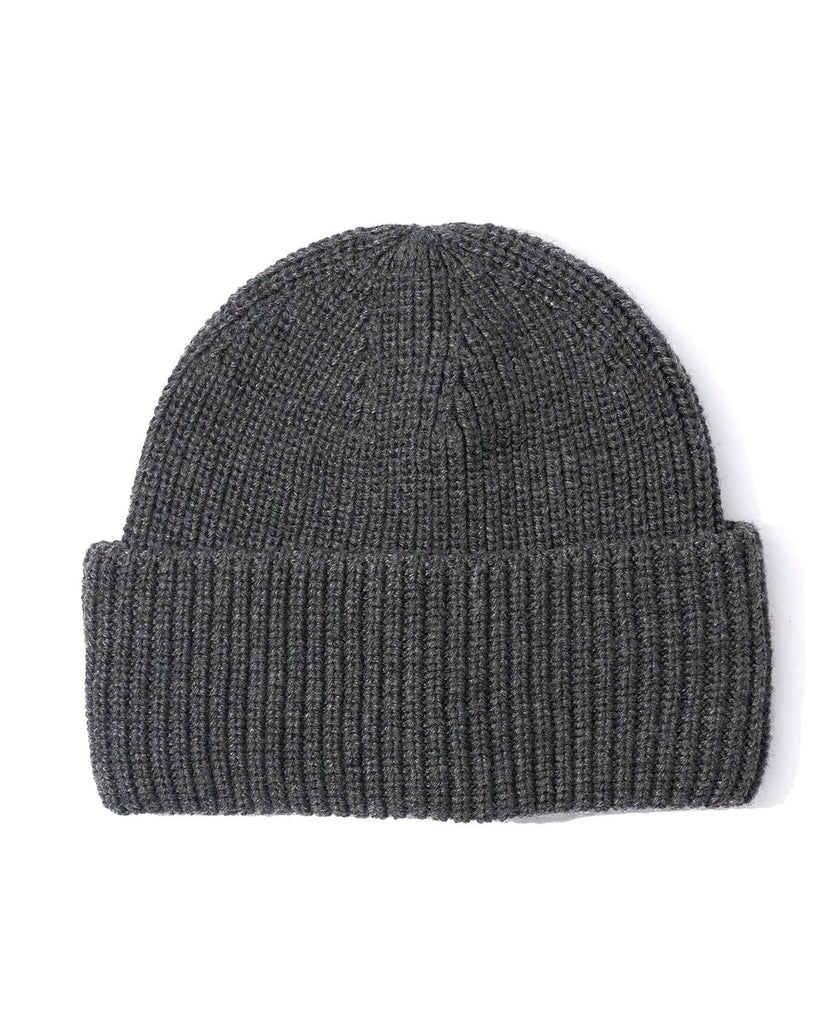 Perfect Ribbed Beanie in Charcoal