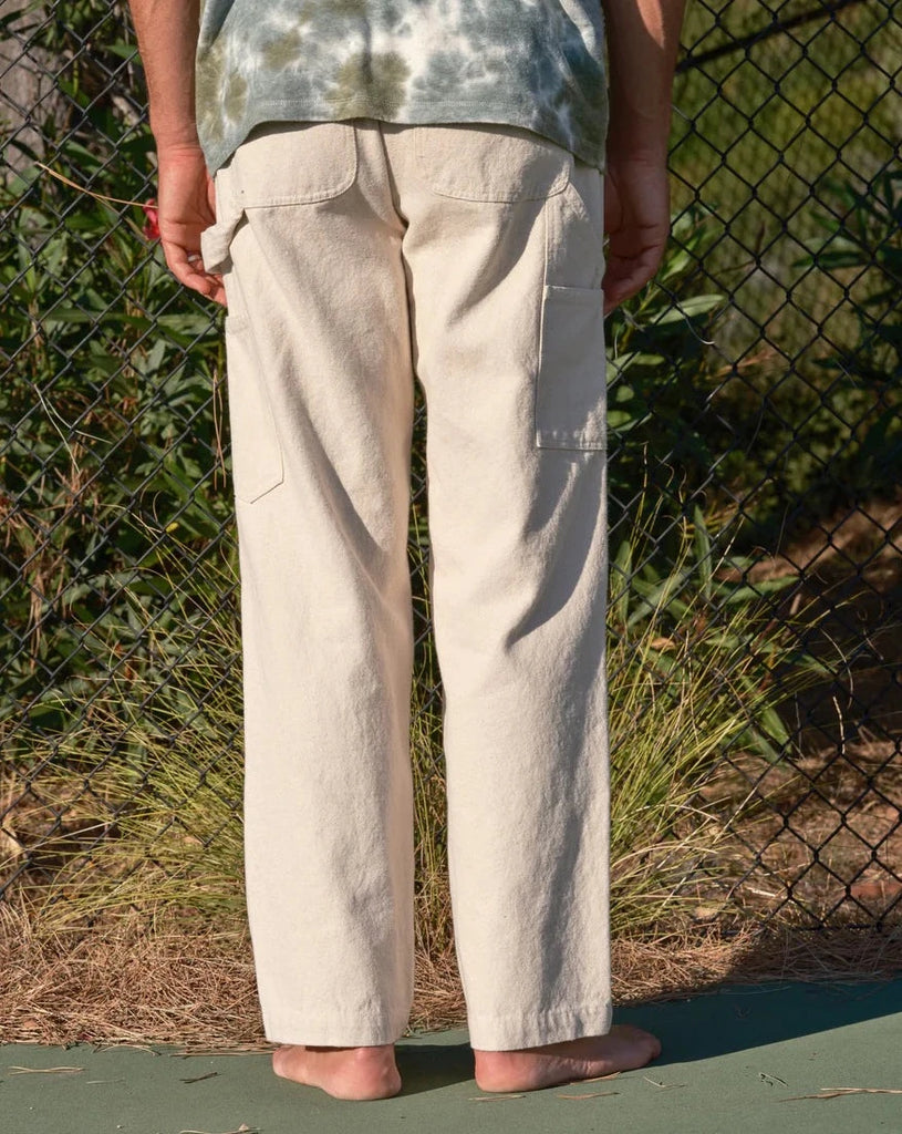 Canvas Work Pants in Natural