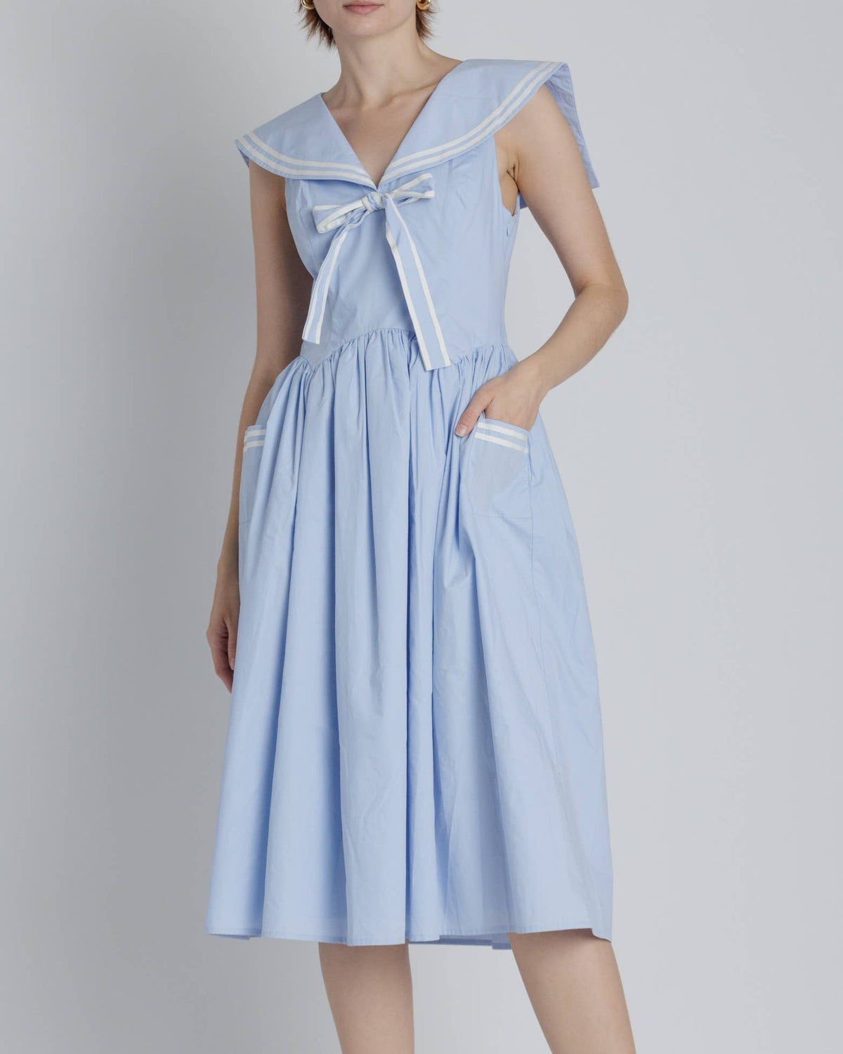 Sailor Midi Dress in Blue