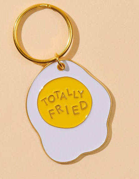 Totally Fried Keychain