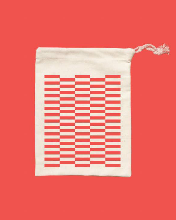 Drawstring Bag in Red Checker