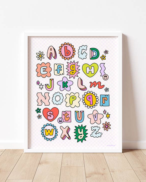 ABC's Art Print