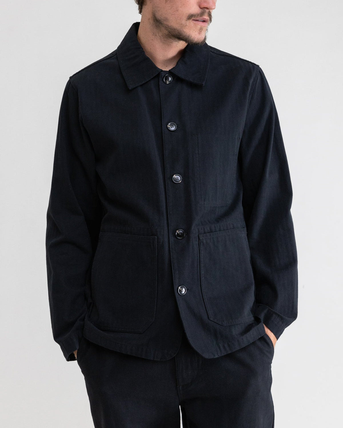 Mens black store chore coat