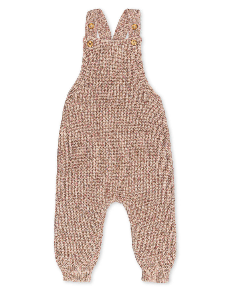 Rose Marble Knit Overalls