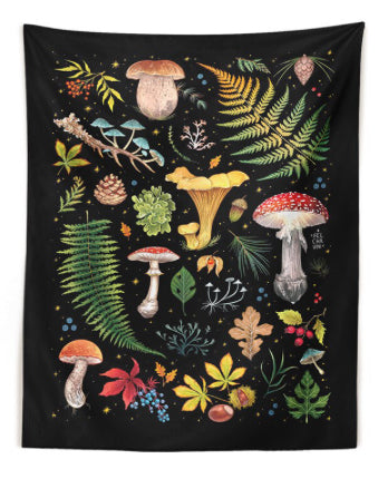 Mushroom Tapestry in Dark Penelope s