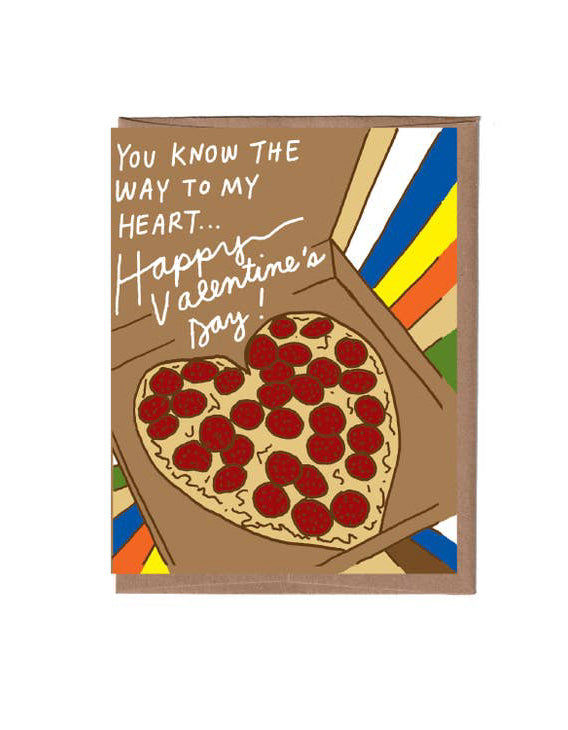 Scratch & Sniff Pizza Valentine Card