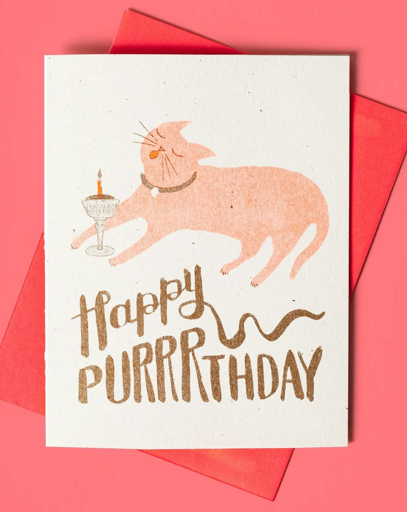 Happy Purrrthday Card