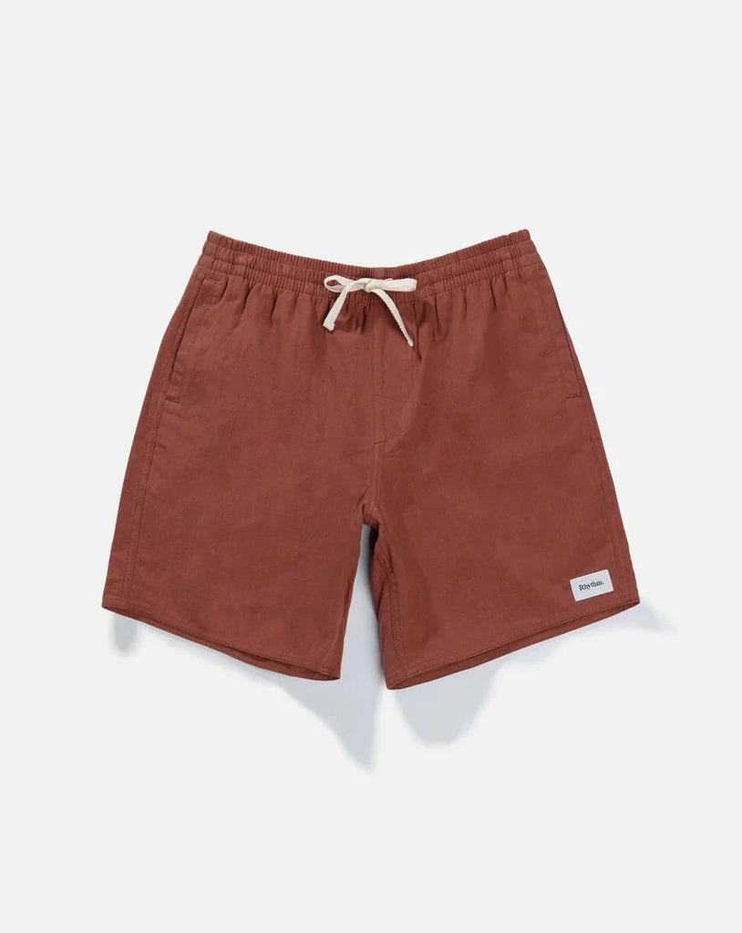 Classic Linen Jam Shorts in Clay