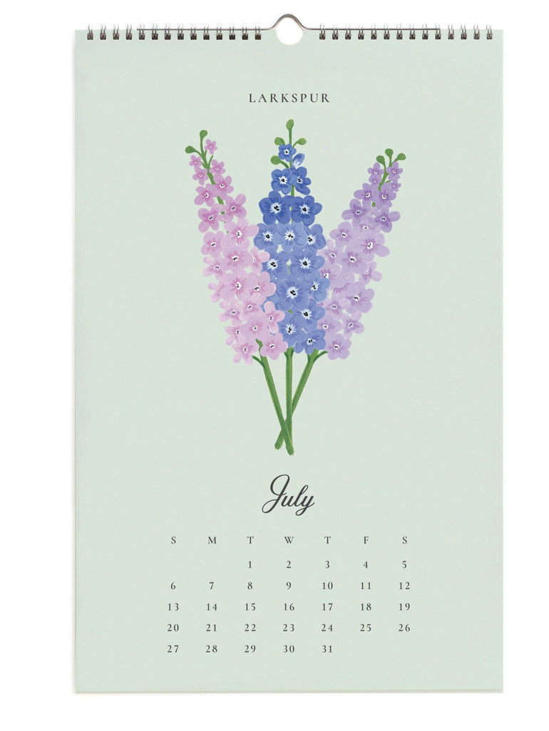 2025 Say It With Flowers Wall Calendar