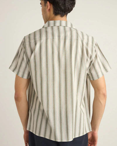 Vacation Stripe SS Shirt in Fern