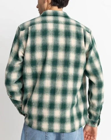 Plaid Ls Flannel in Green