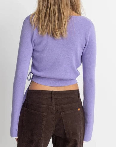 Ballet Wrap Top in Lavender