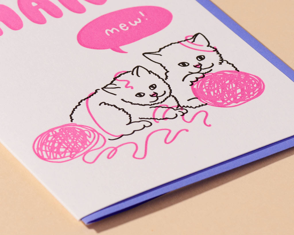 Thank Mew Kitten Card