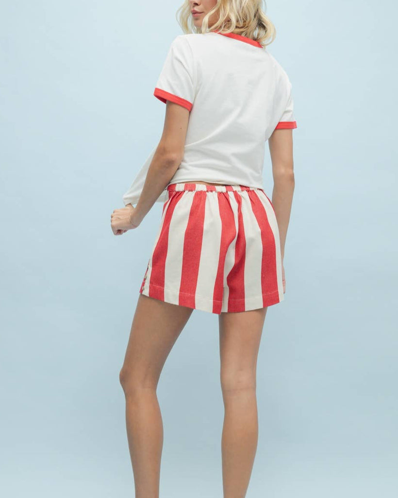 Nantucket Stipe Shorts