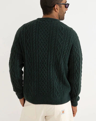 Mohair Fishermans Knit in Pine