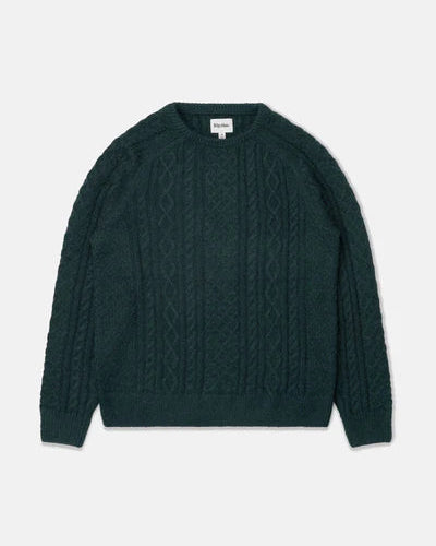 Mohair Fishermans Knit in Pine