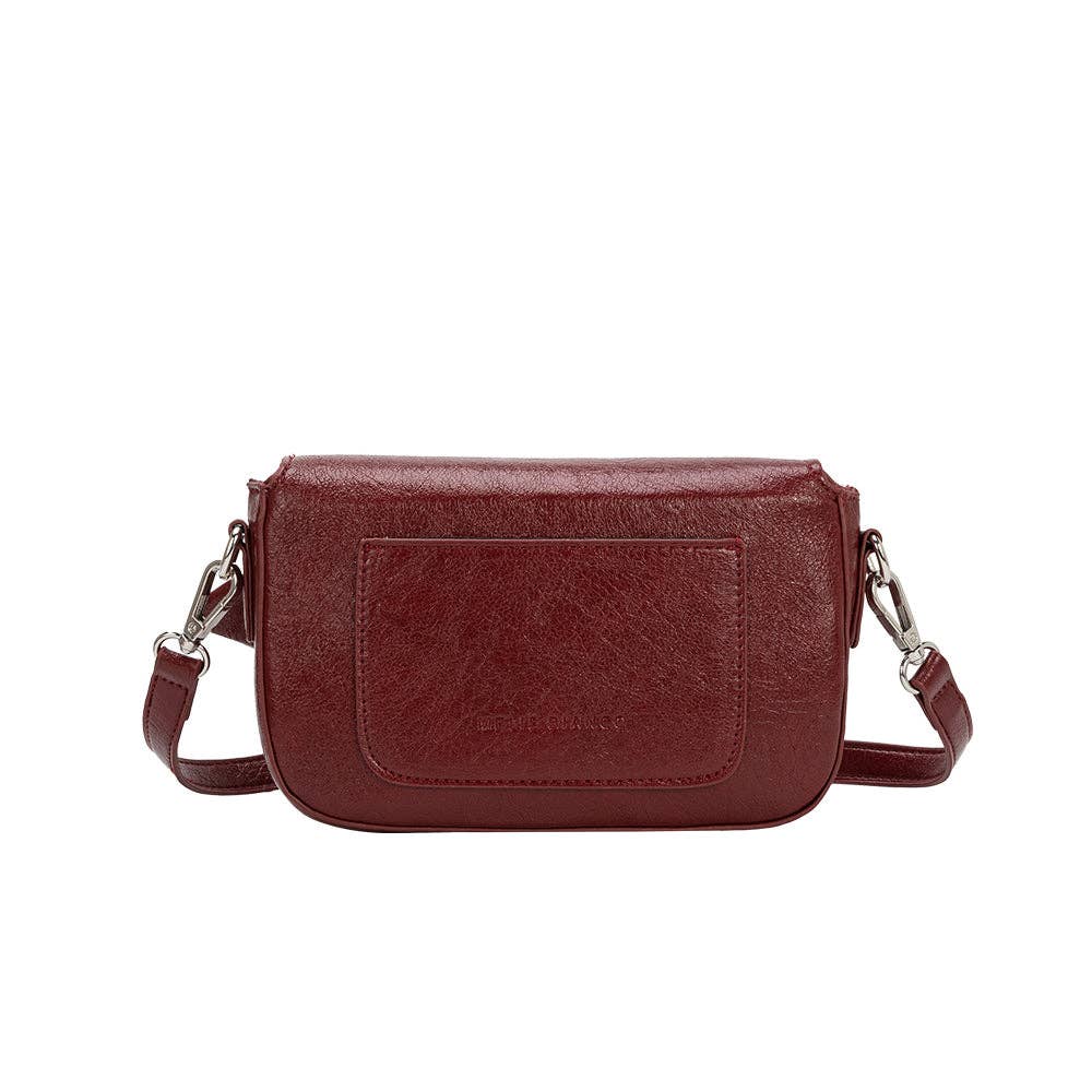 Faye Cranberry Recycled Crossbody Bag