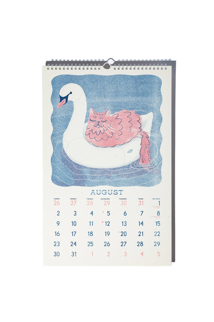 2026 Risograph Wall Calendar - Butterfly Days