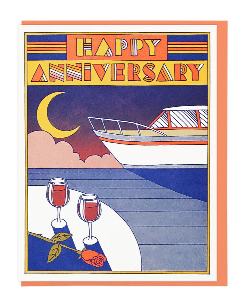 Happy Anniversary Cruise Card