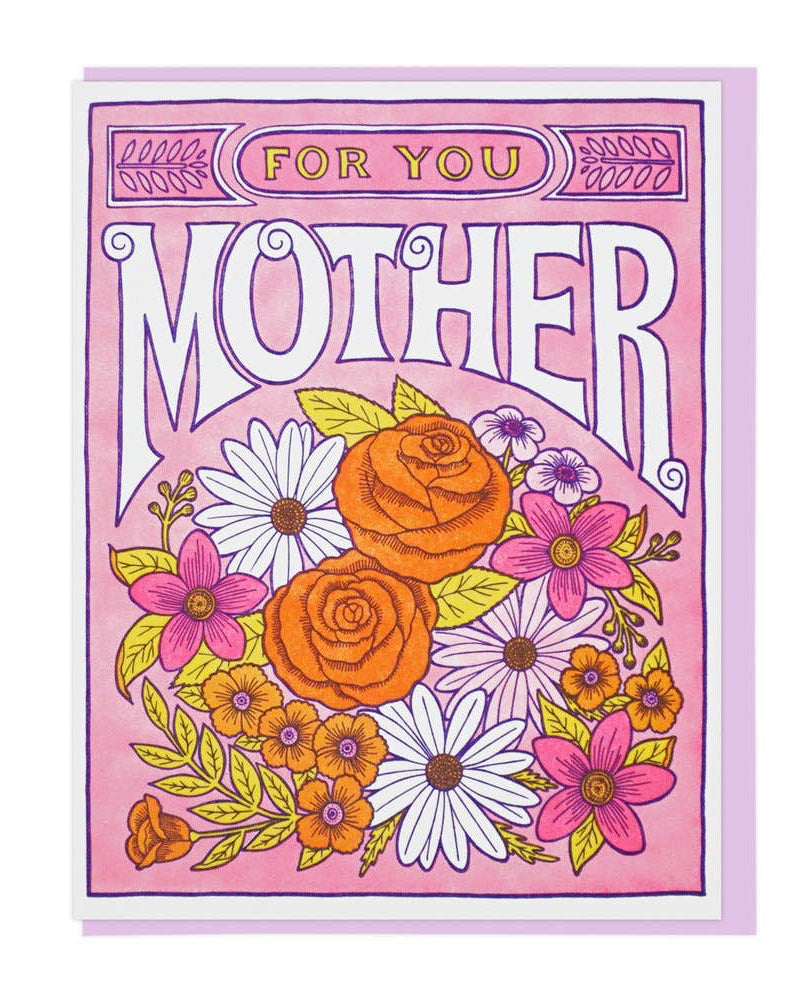 Flowers For Mother Card