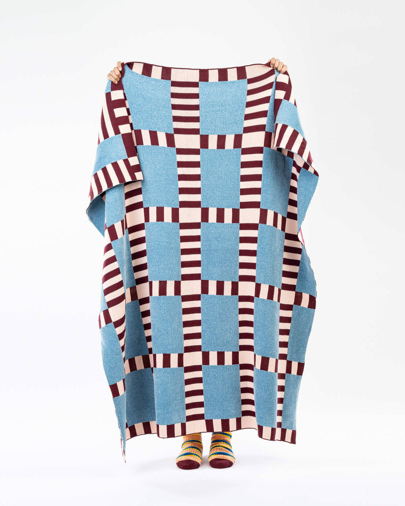 Tile Patch Chenille Throw