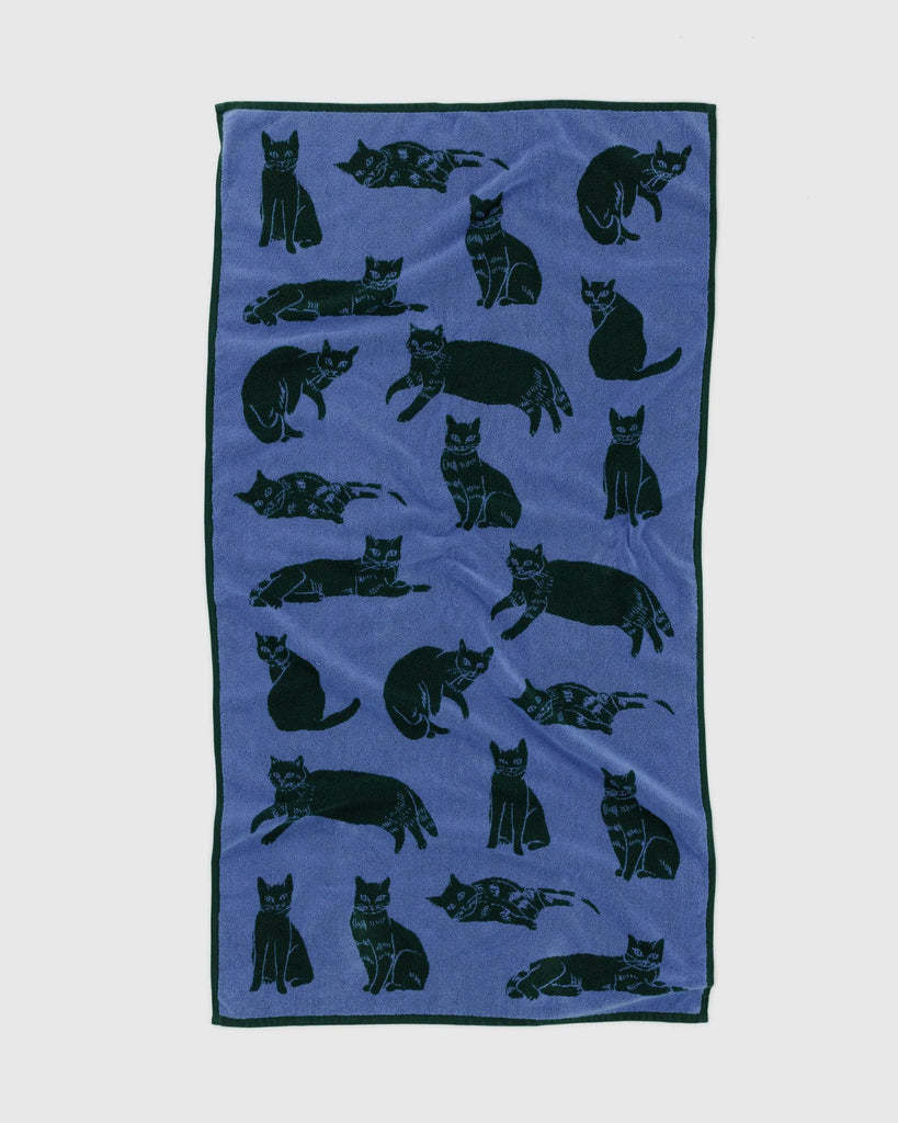 Printed Bath Towel in Cats