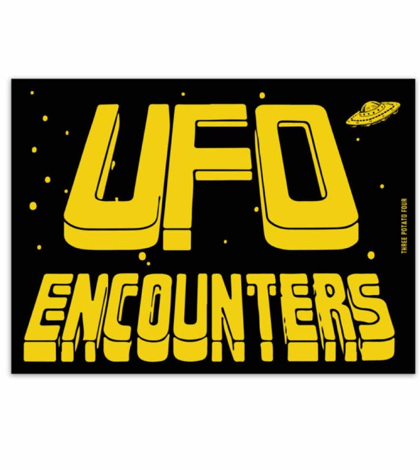 UFO Encounters Sticker