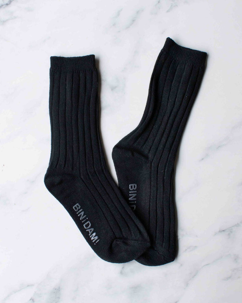 Kids Classic Ribbed Crew Socks