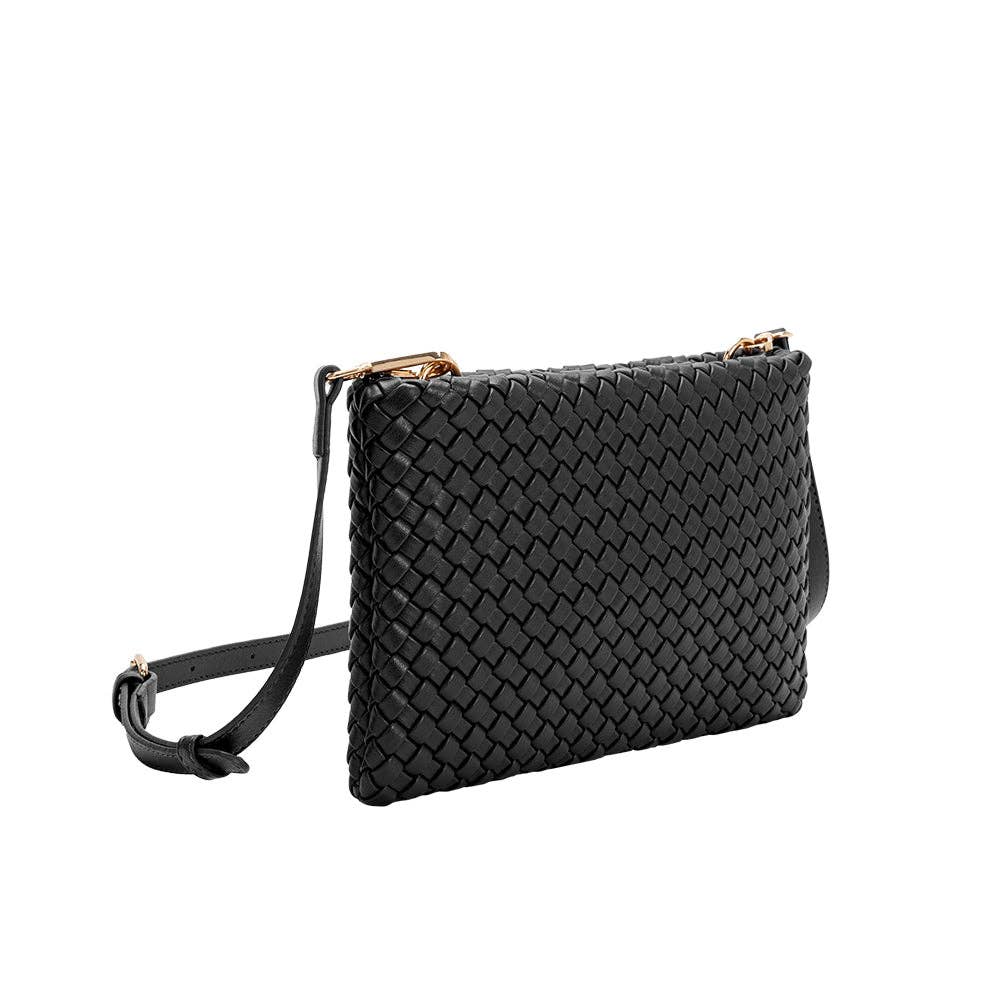 Daisy Black Recycled Crossbody Bag