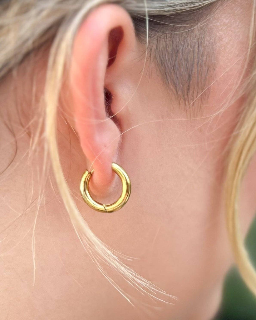 Gold Infinity Hoop