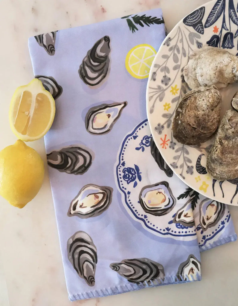 Oysters Tea Towel