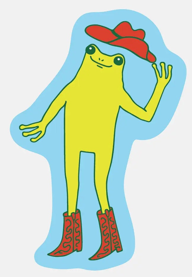Yeehaw Froggy Sticker