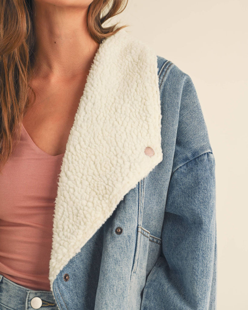 Sherpa Lined Denim Jacket