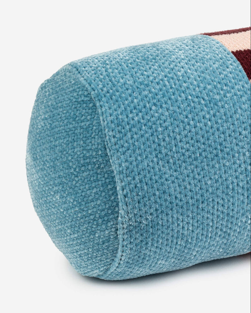 Tile Patch Chenille Bolster Pillow