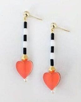 King of Hearts Charm Earrings