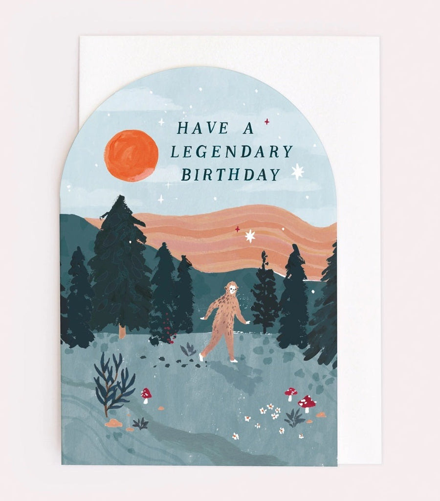Legendary Bigfoot Birthday Card