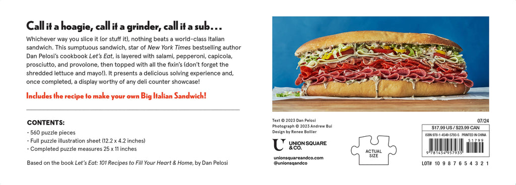 The Big Italian Sandwich Puzzle: 560-Piece Jigsaw Puzzle