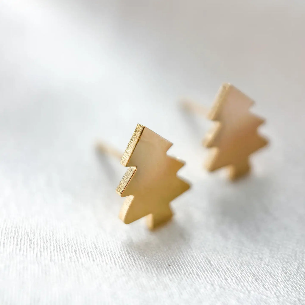 Fraser Fir Tree Stud Earrings