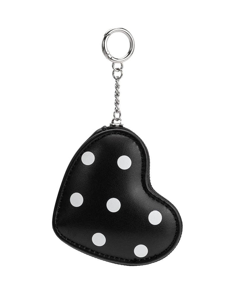 Puffy Heart Charm in Polka Dot
