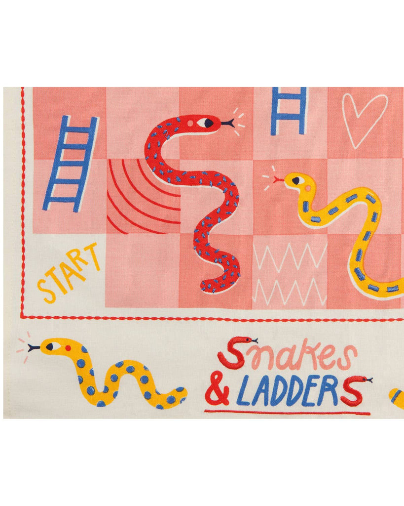 Snakes and Ladders Dishtowel