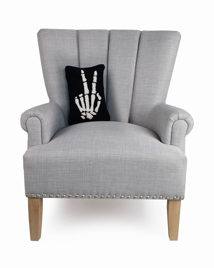 Skeleton Peace Pillow