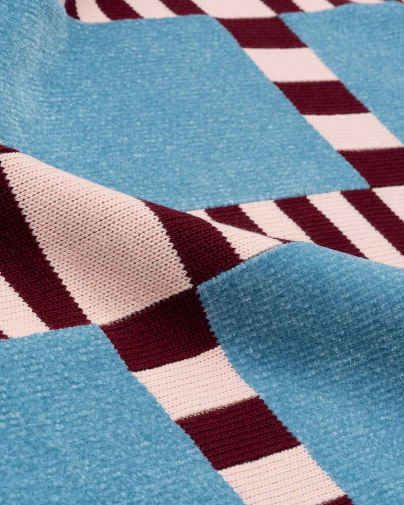 Tile Patch Chenille Throw