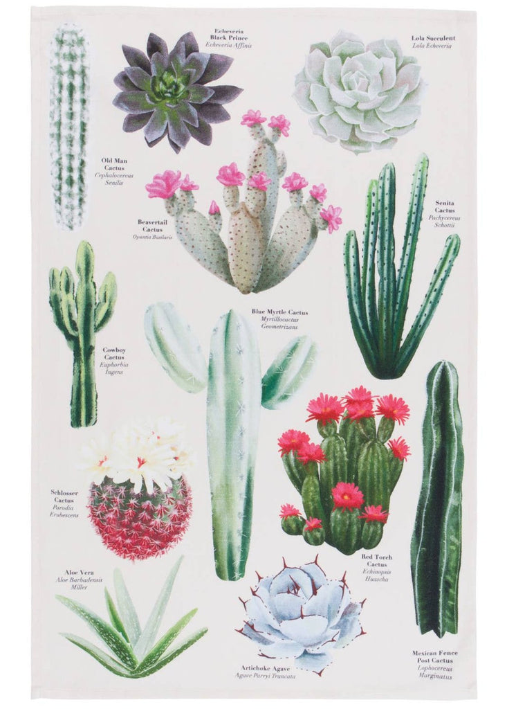 Botanical Cacti Dishtowel