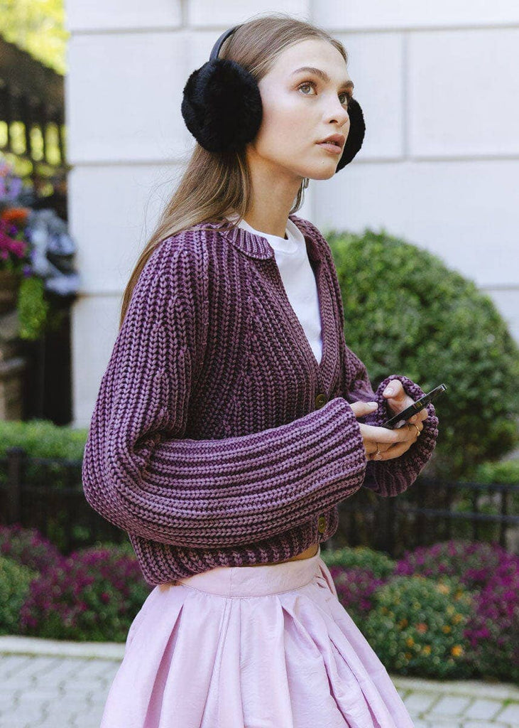 Mad Hatter Faux-Fur Earmuff in Black