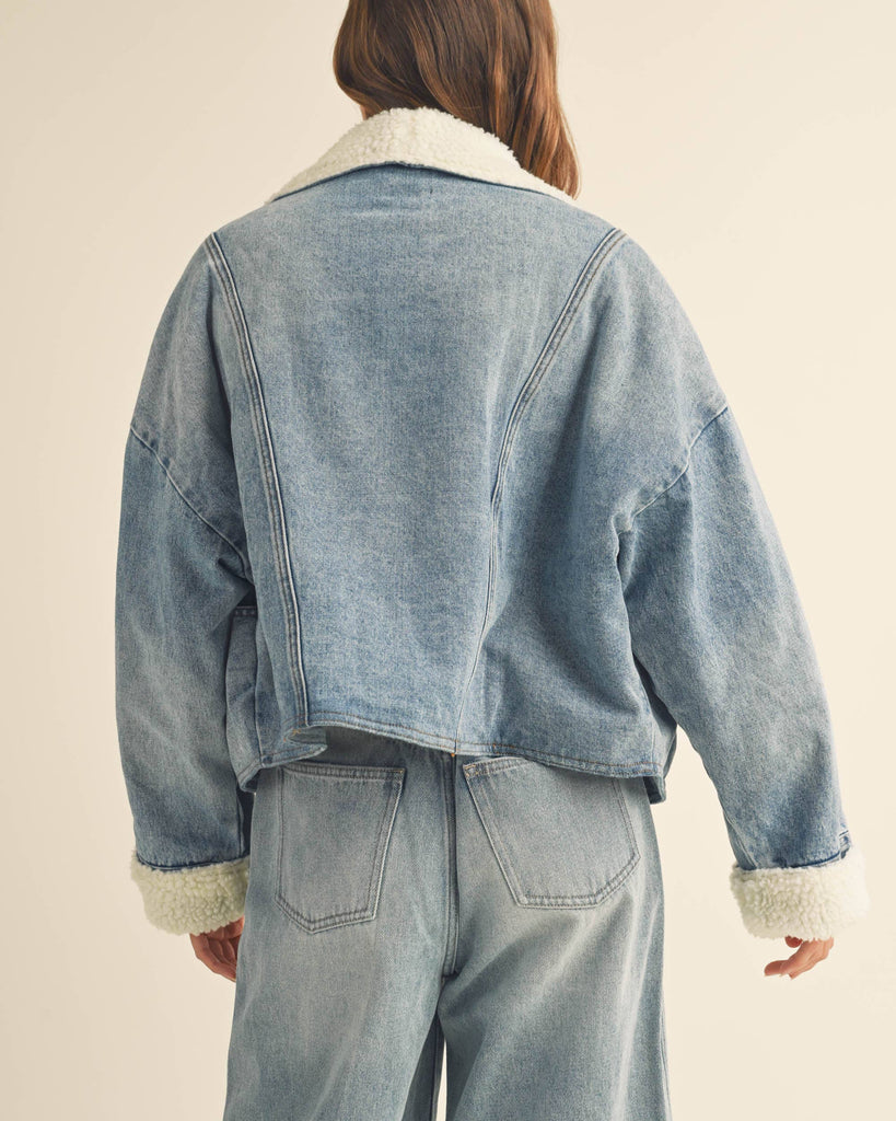 Sherpa Lined Denim Jacket