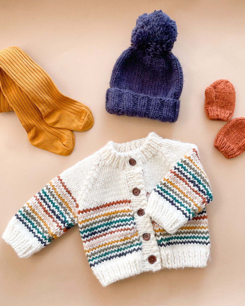 Stripe Cardigan in Retro